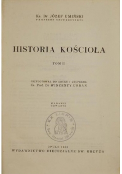 Historia kościoła tom II