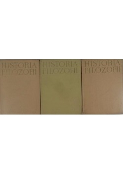 Historia Filozofii Tom I-III