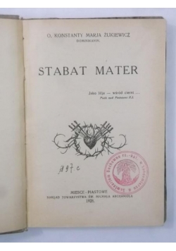 Stabat Mater, 1928 r.