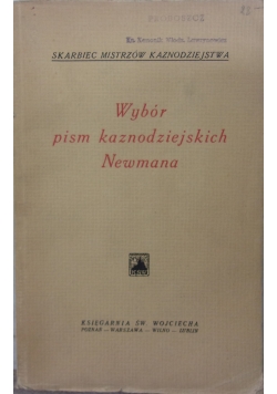 Wybór pism kaznodziejskich Newmana, 1938 r