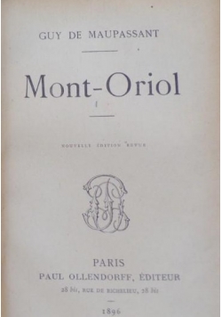 Mont-Oriol, 1896r