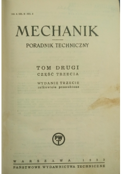 Mechanik Poradnik Techniczny Tom 2