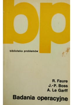 Biblioteka Problemów. Badania operacyjne