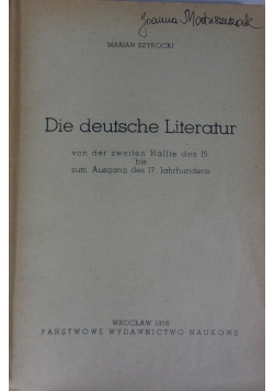 Die deutsche Literatur