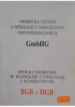 Niemiecka ustawa o  spółkach z ograniczoną odpowiedzialnością