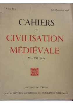 Cahires de civilisatin medievale
