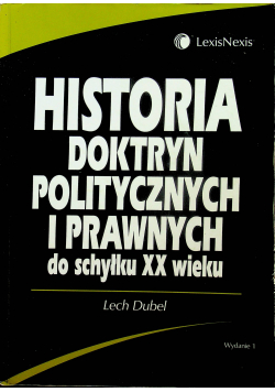 Historia Doktryn Politycznych i Prawnych do schyłku XX wieku plis Autograf Dubel