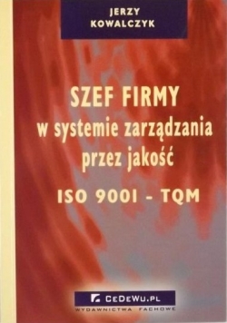 Szef firmy w systemie zarządzania przez jakość ISO 900I - TQM