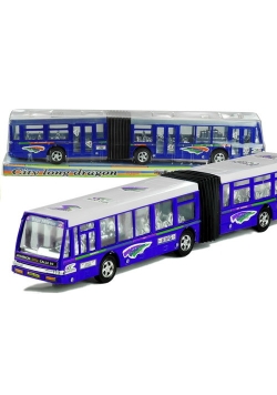 Autobus przegubowy friction duży 41,5 cm niebieski