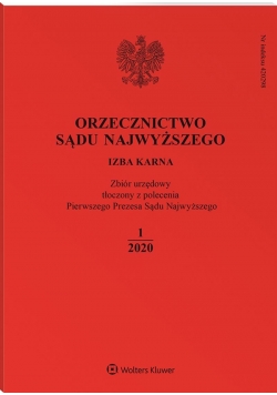 Orzecznictwo Sądu Najwyższego Izba Karna