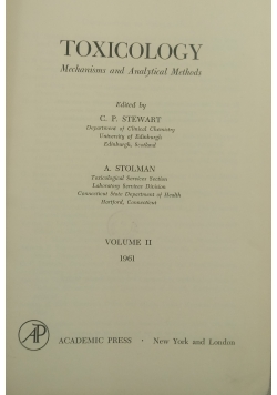 Toxicology mechanisms and analytical methods
