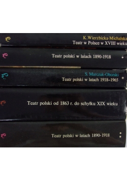 Dzieje teatru polskiego, zestaw 5 książek
