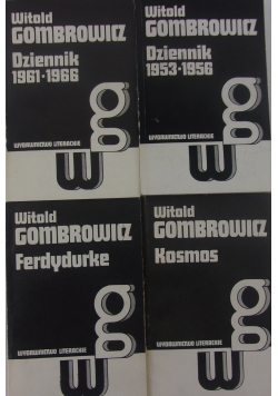 Gombrowicz, 4 książki
