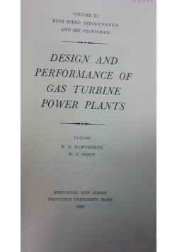 Design and perormance of gas turbine power Plants