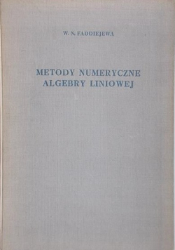 Metody numeryczne algebry liniowej