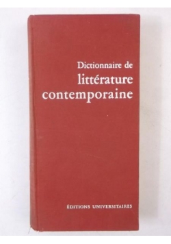 Dictionnaire de litterature cantemporaine