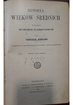 Historya wieków średnich, 1905 r.