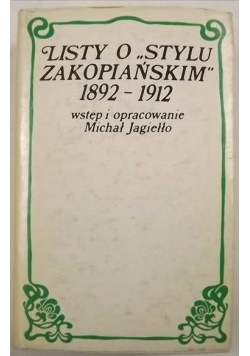 Listy o Stylu Zakopiańskim 1892 1912 r