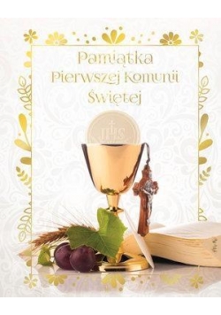 Pamiątka Pierwszej Komunii Świętej (złoty kielich)