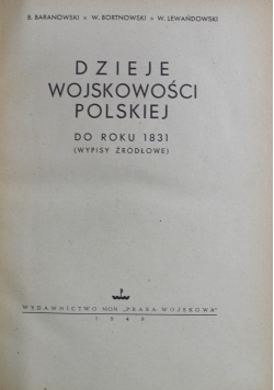 Dzieje wojskowości polskiej 1949 r