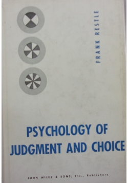 Psychology of Judgement and choice