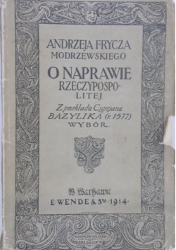 O naprawie Rzeczypospolitej 1914 r