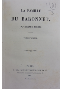 La famille du baronnet , 1881 r.