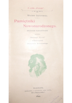 Pamiętniki Nowonarodzonego, 1899 r.