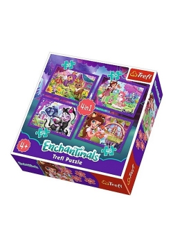 Puzzle 4w1 Zabawa z pupilami Enchantimals