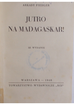 Jutro na Madagaskar 1940 r