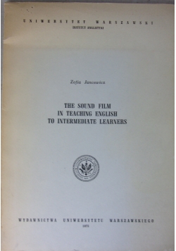 The sound film in teaching to intermediate learners