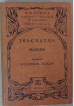 Isocratis Orationes, 1907 r.