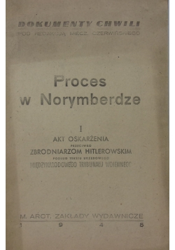 Proces w Norymberdze, 1945r.