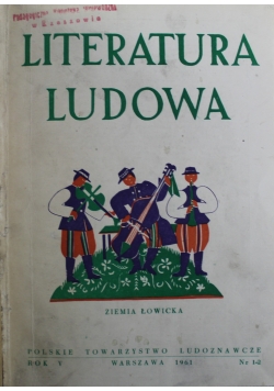 Literatura Ludowa 6 Numerów