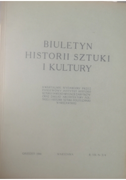 Biuletyn historii sztuki i kultury nr 3 i 4, 1946 r.