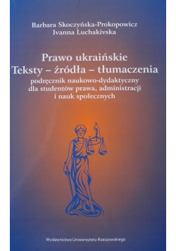 Prawo ukraińskie Teksty Źródła Tłumaczenia