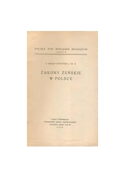 Zakony żeńskie w Polsce, 1935 r.