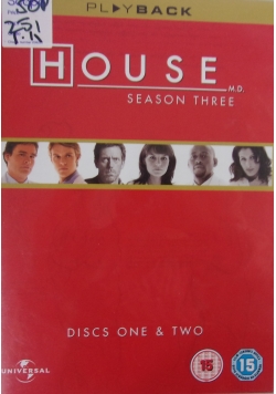 House M D Season three DVD