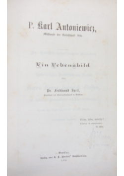 Ein Lebensbild ,1875r.