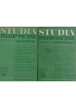 Studia Filozoficzne ,Nr 1 do 2