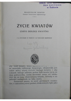 Życie kwiatów 1927 r.