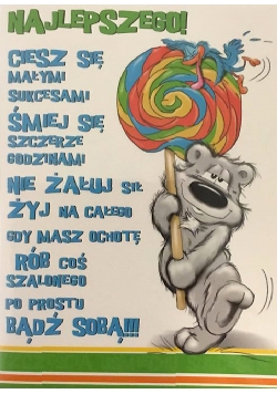 Karnet Happy B6 + koperta wzór nr 24 (opakowanie 4 sztuki)