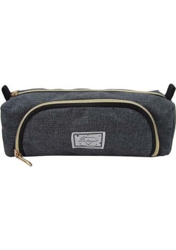 Piórnik owalny pocket Dark Grey STREET