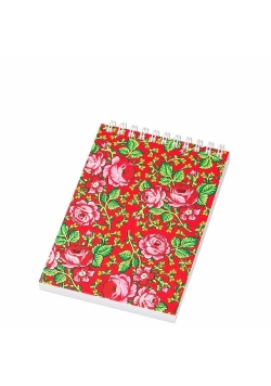Notes FOLK na spirali-format A6-góralski czerwony