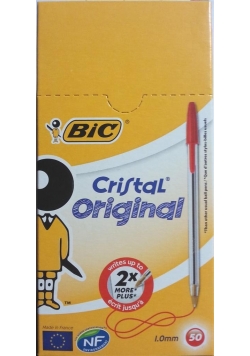 Długopis Cristal Original czerwony (50szt) BIC