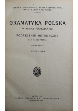 Gramatyka Polska 1931 r.