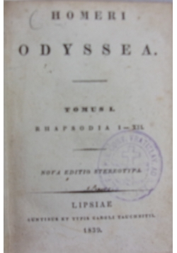 Homeri Odyssea,1939r.