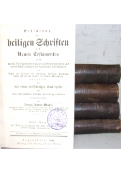 Gr Flarung heiligen schriften des neuen testaments 5 tomów, ok. 1846r.
