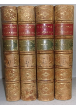 Glossarium mediae et infimae latinitatis, zestaw 4 tomów z 1840 r.