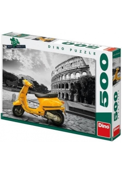 Puzzle 500 Skuter przed Koloseum DINO